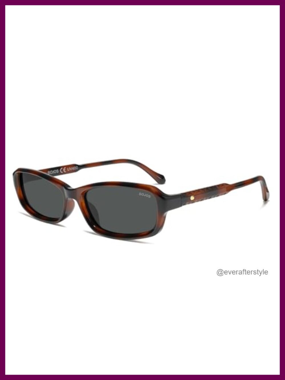 Retro Rectangular Polarized Sunglasses UV400 TAC Adult